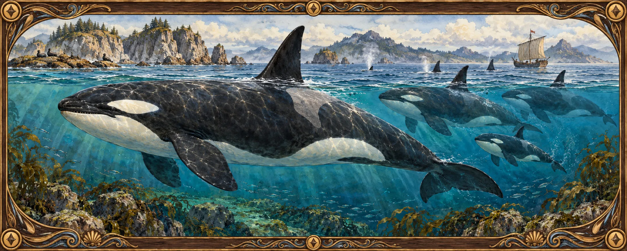 Blackfins, a bestiary plate