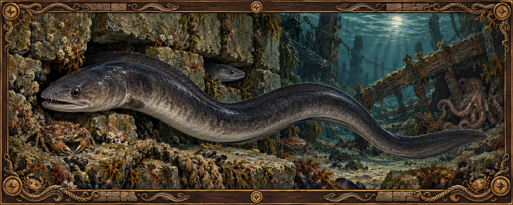 Congers, a bestiary plate