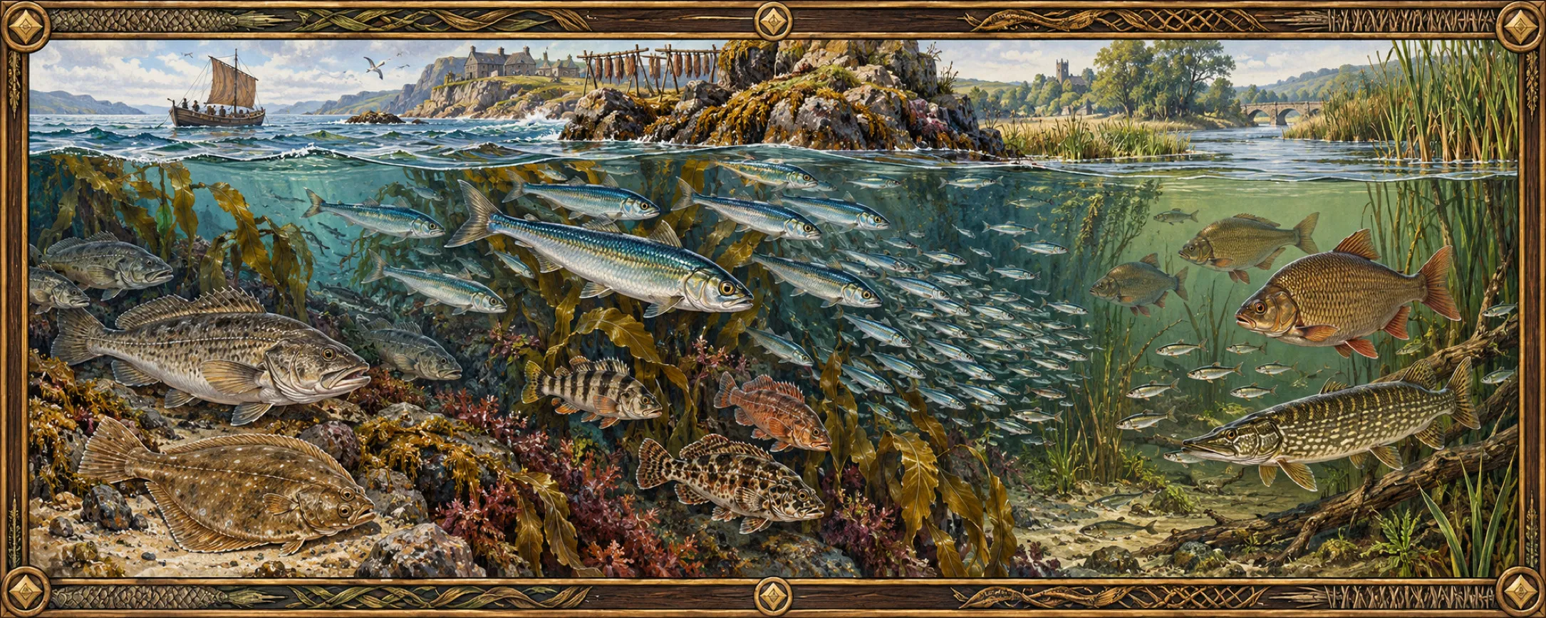 Fish, a bestiary plate
