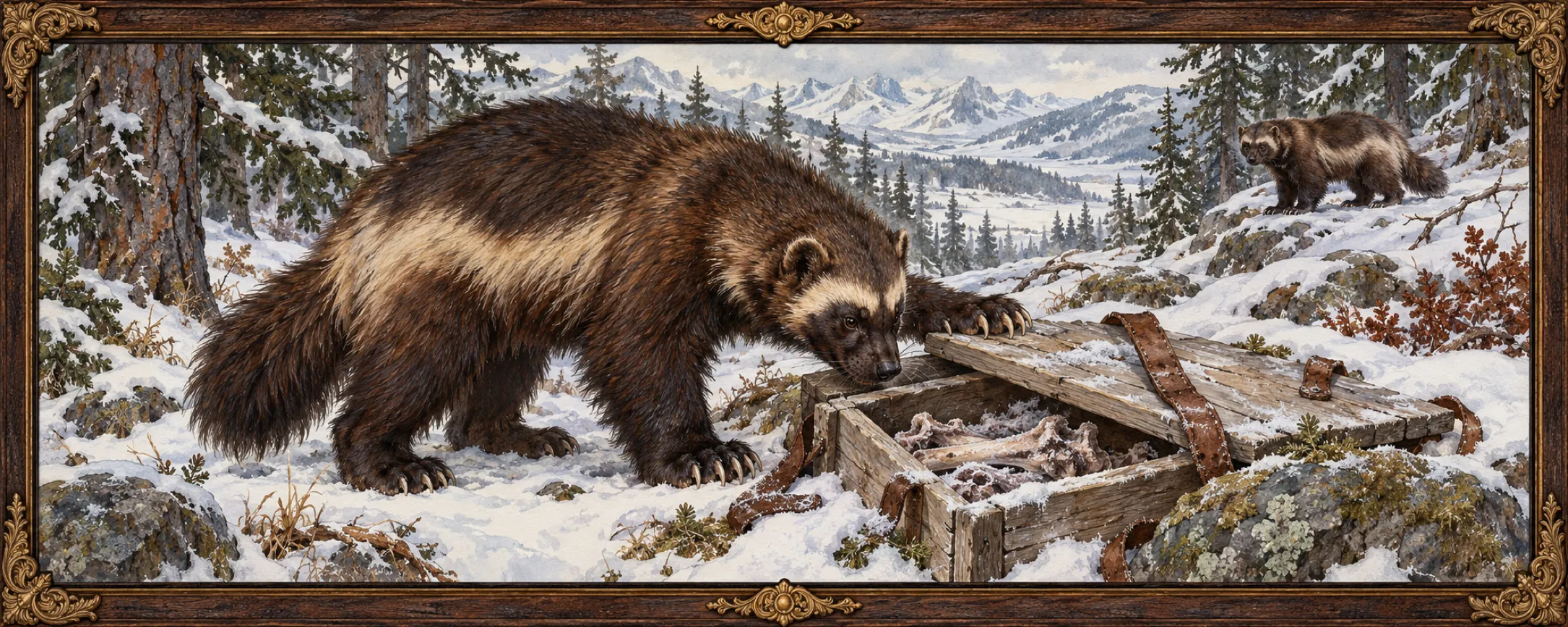 Gluttons, a bestiary plate