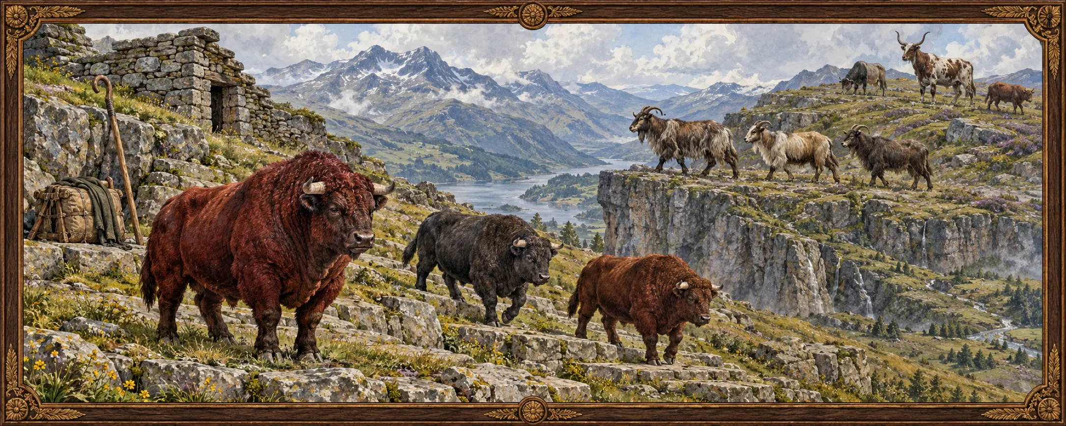 Herd Animals, a bestiary plate