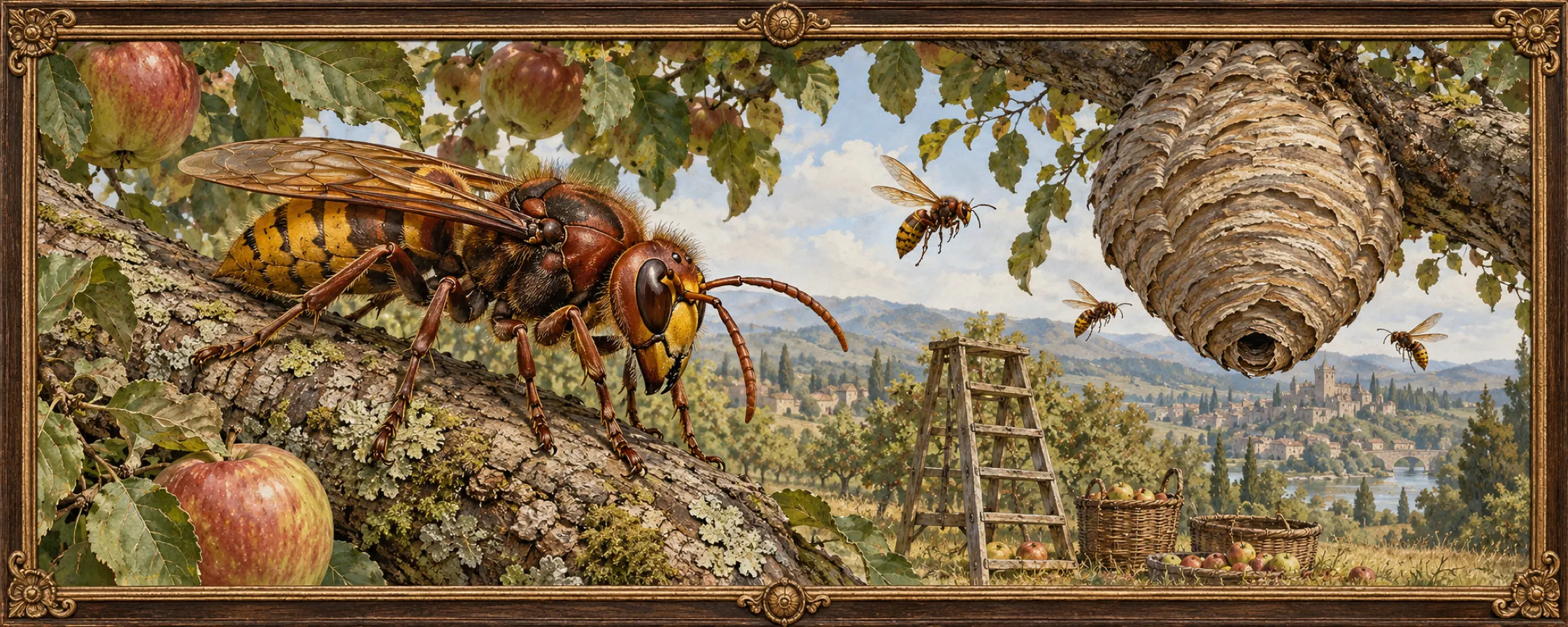 Hornets, a bestiary plate