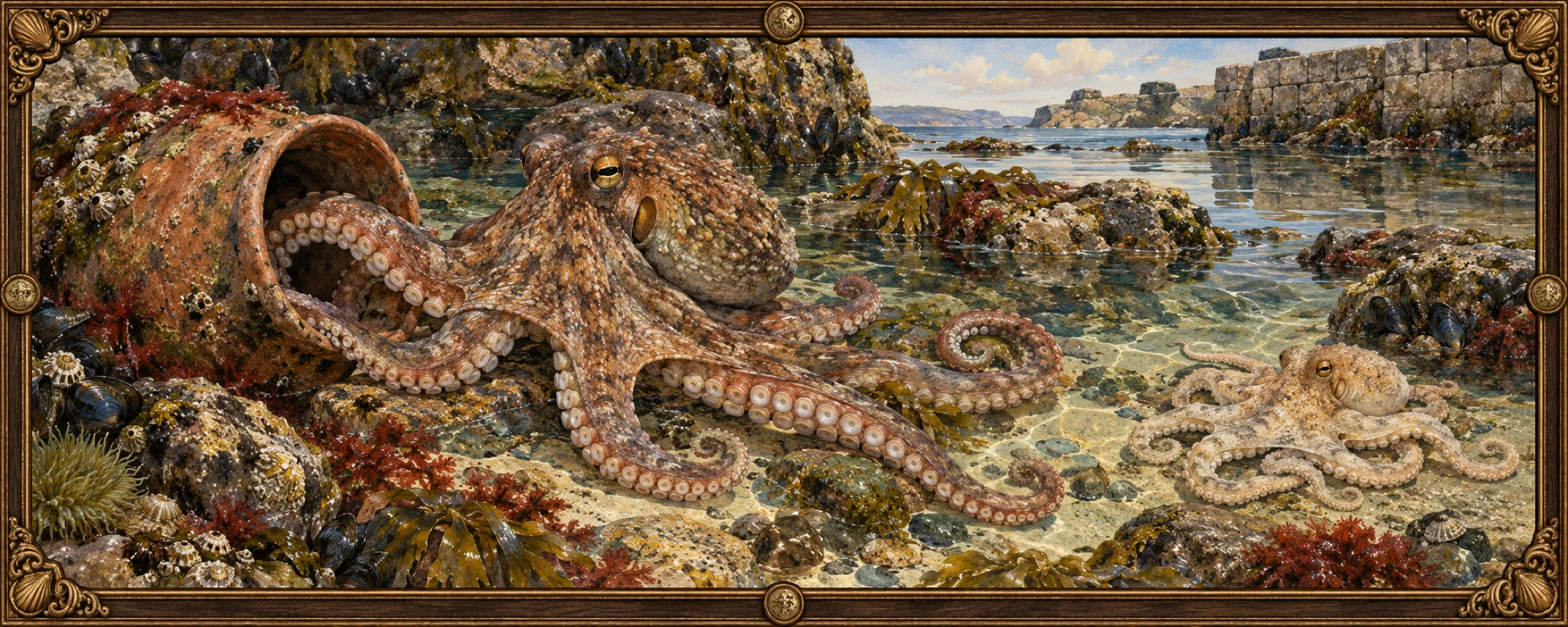 Octopus, a bestiary plate