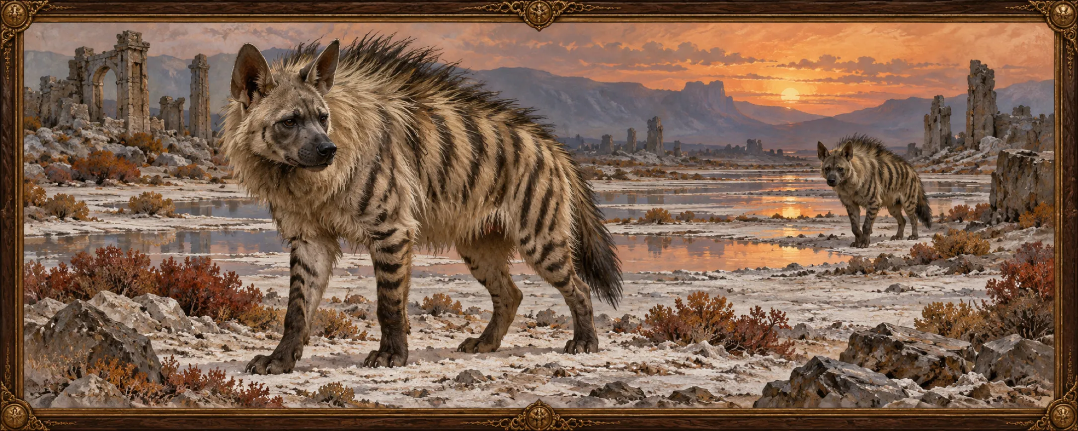 Pan Hyenas, a bestiary plate