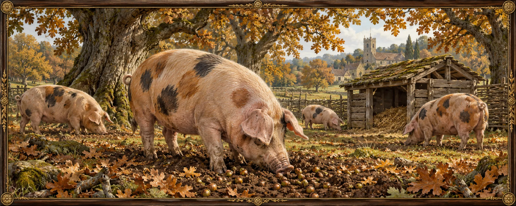 Pigs, a bestiary plate