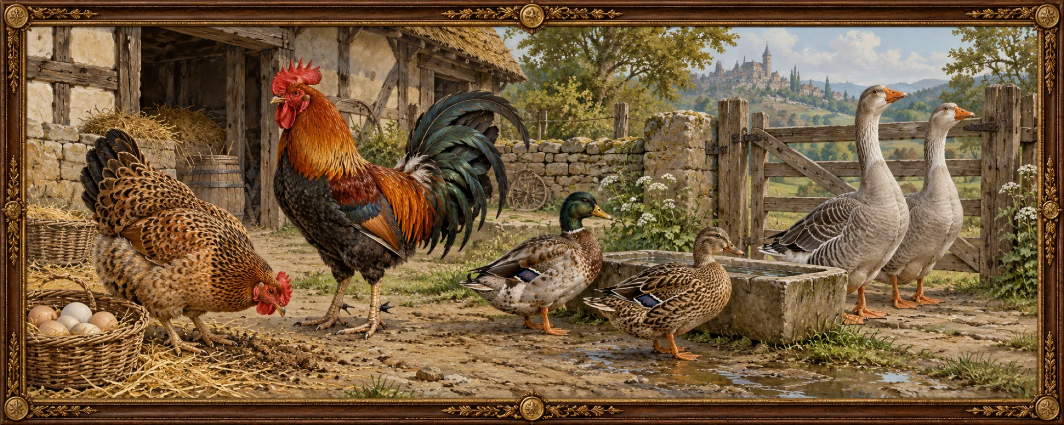 Poultry, a bestiary plate