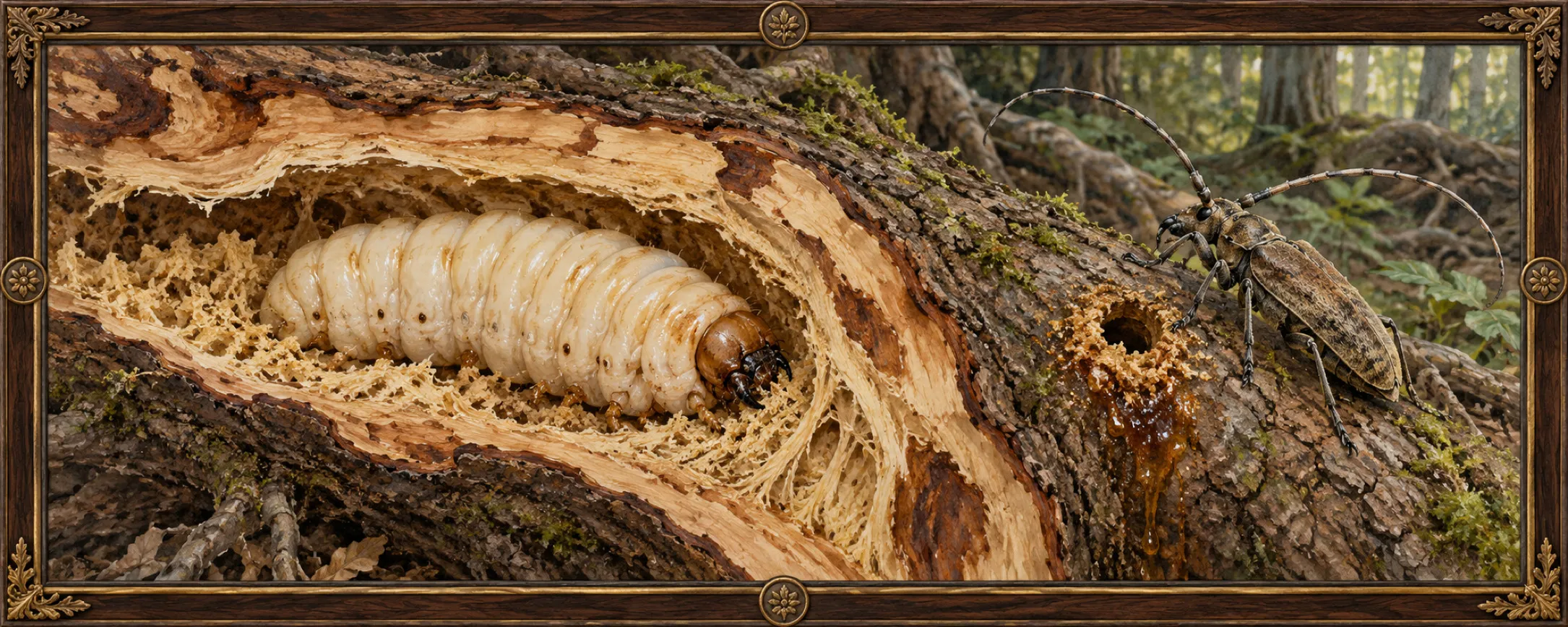 Root-Borers, a bestiary plate