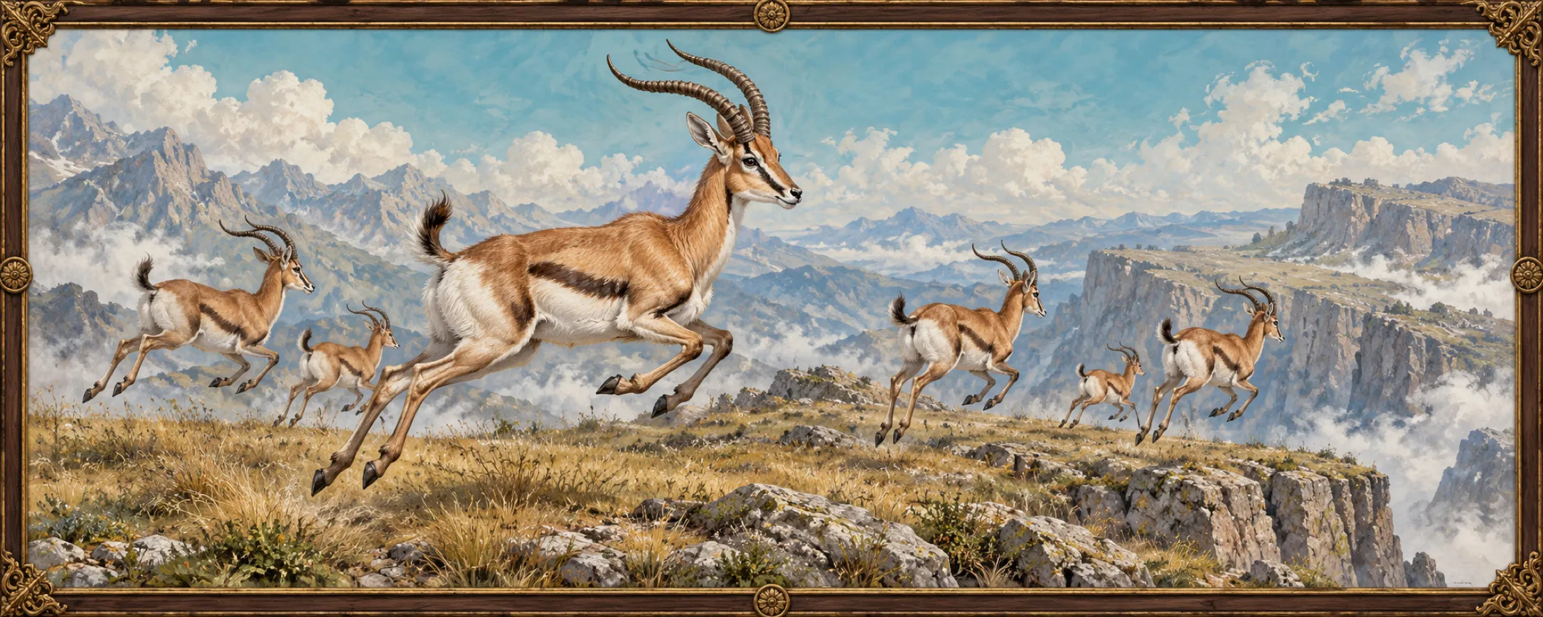 Shelf Antelope, a bestiary plate