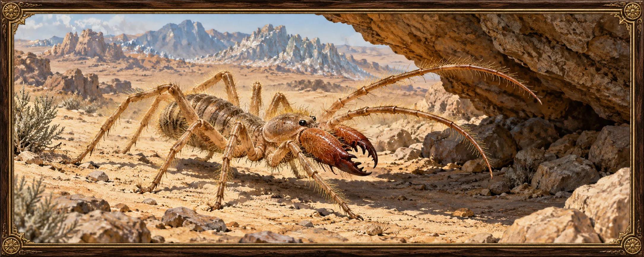 Sun Spiders, a bestiary plate