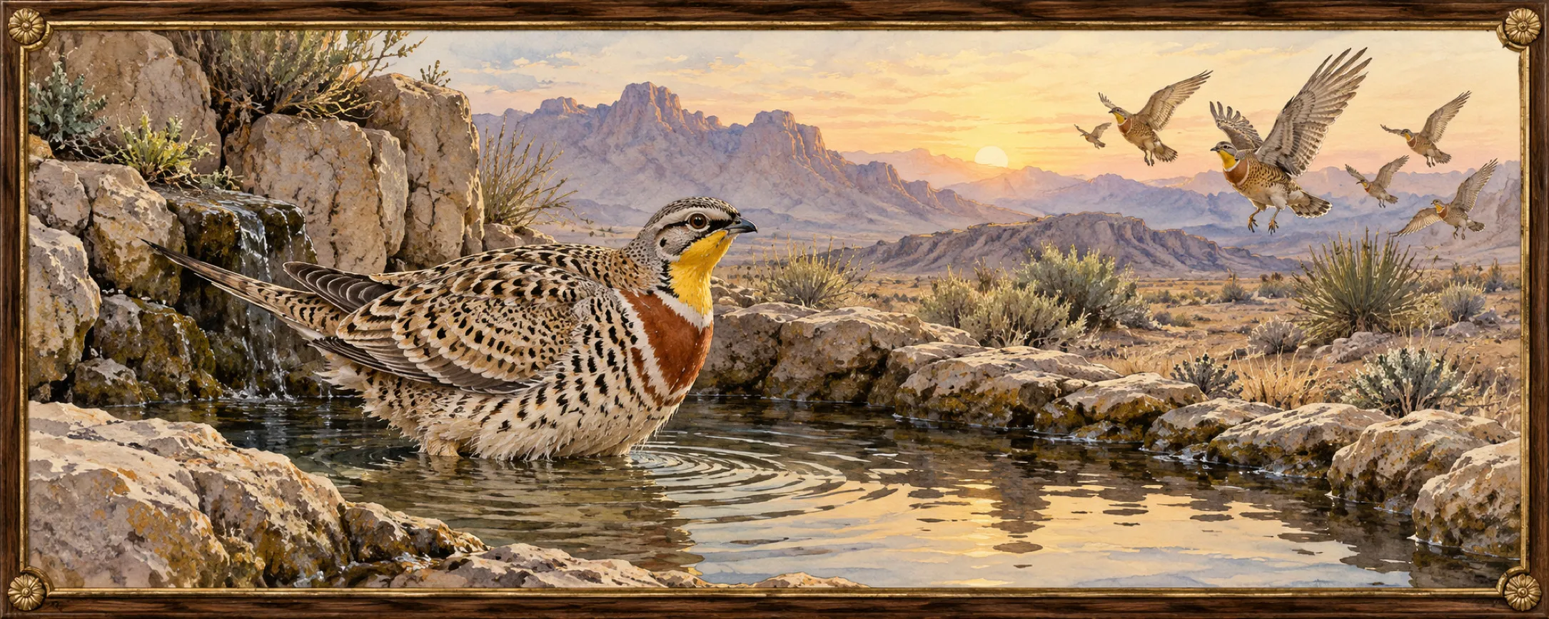 Well Grouse, a bestiary plate
