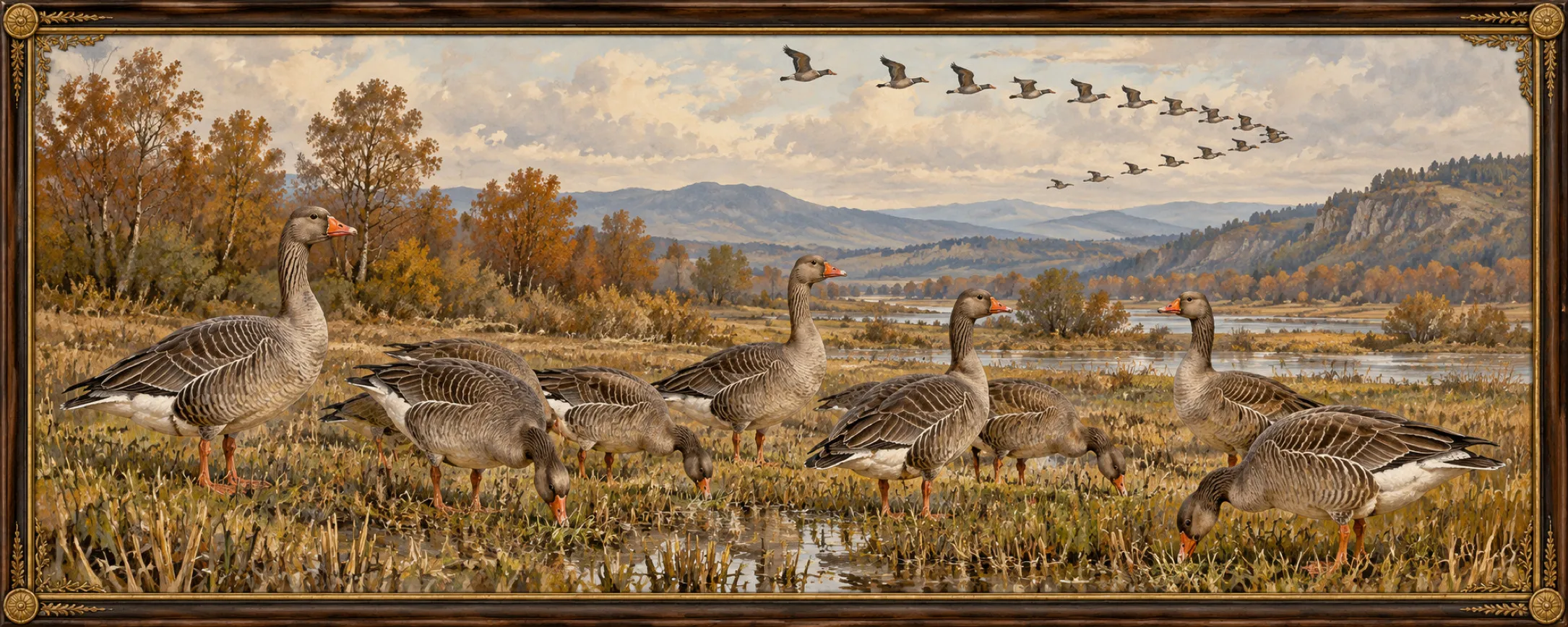 Wild Geese, a bestiary plate