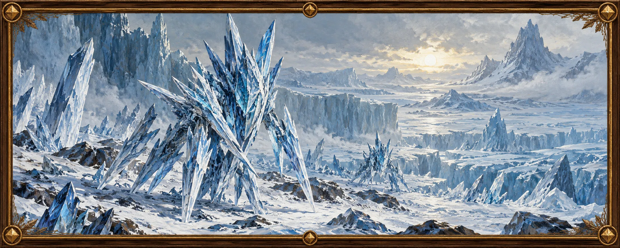 Ice-Shards, a bestiary plate