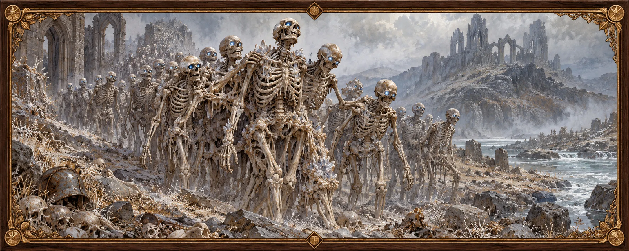 Bone-Choirs, a bestiary plate