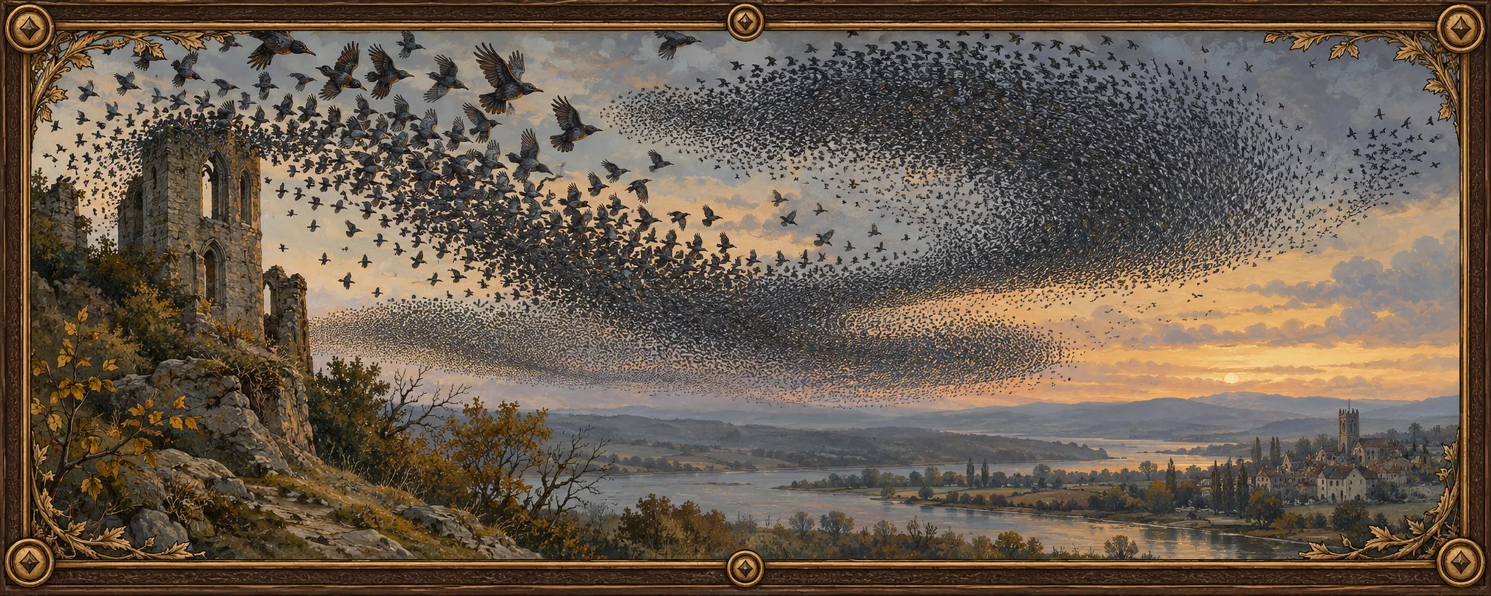 Hollow Flocks, a bestiary plate