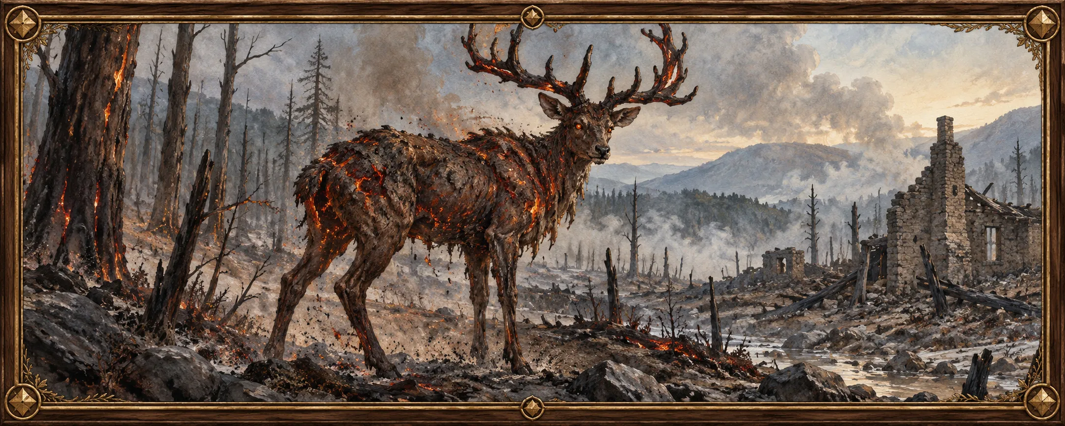 Smoulder-Kept, a bestiary plate
