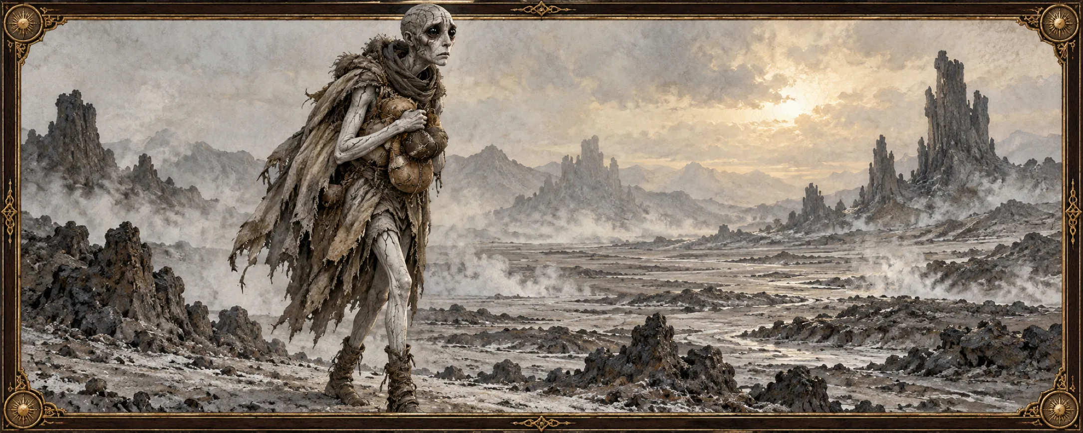 Ash-Walkers, a bestiary plate