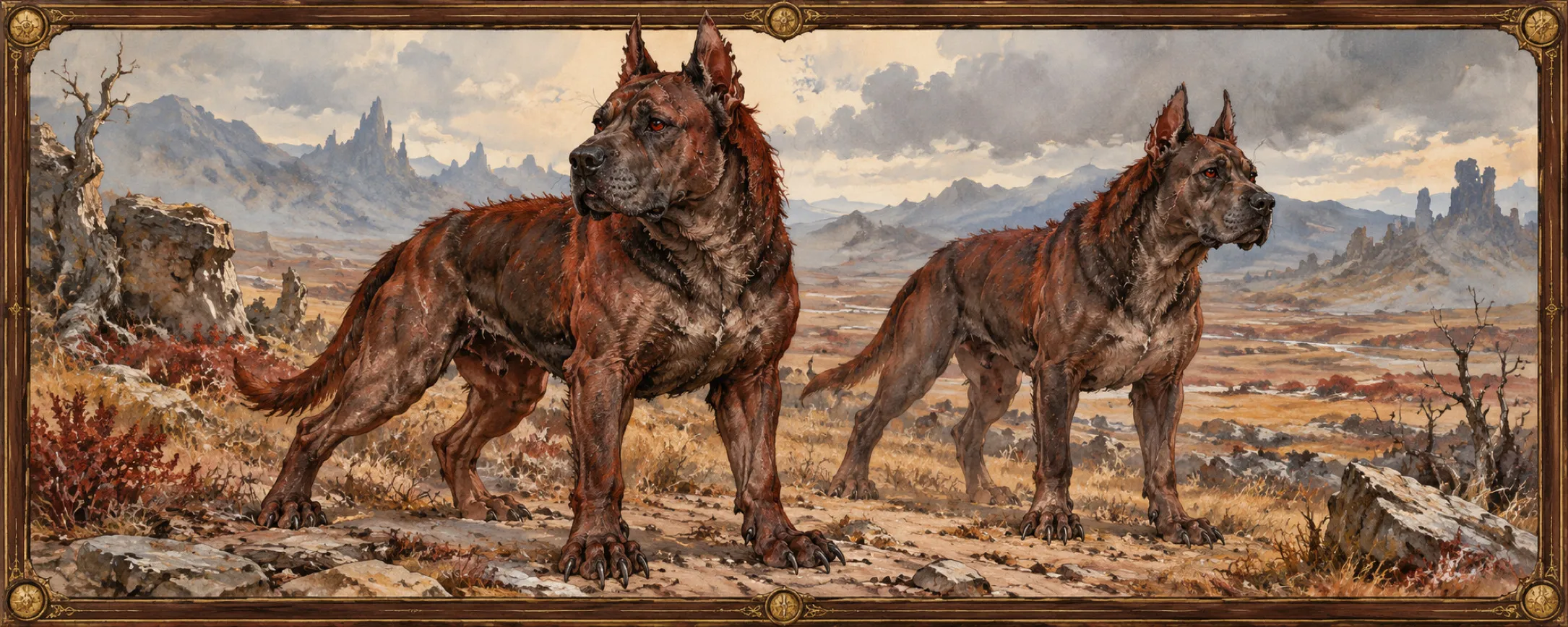 Blood-Hounds, a bestiary plate