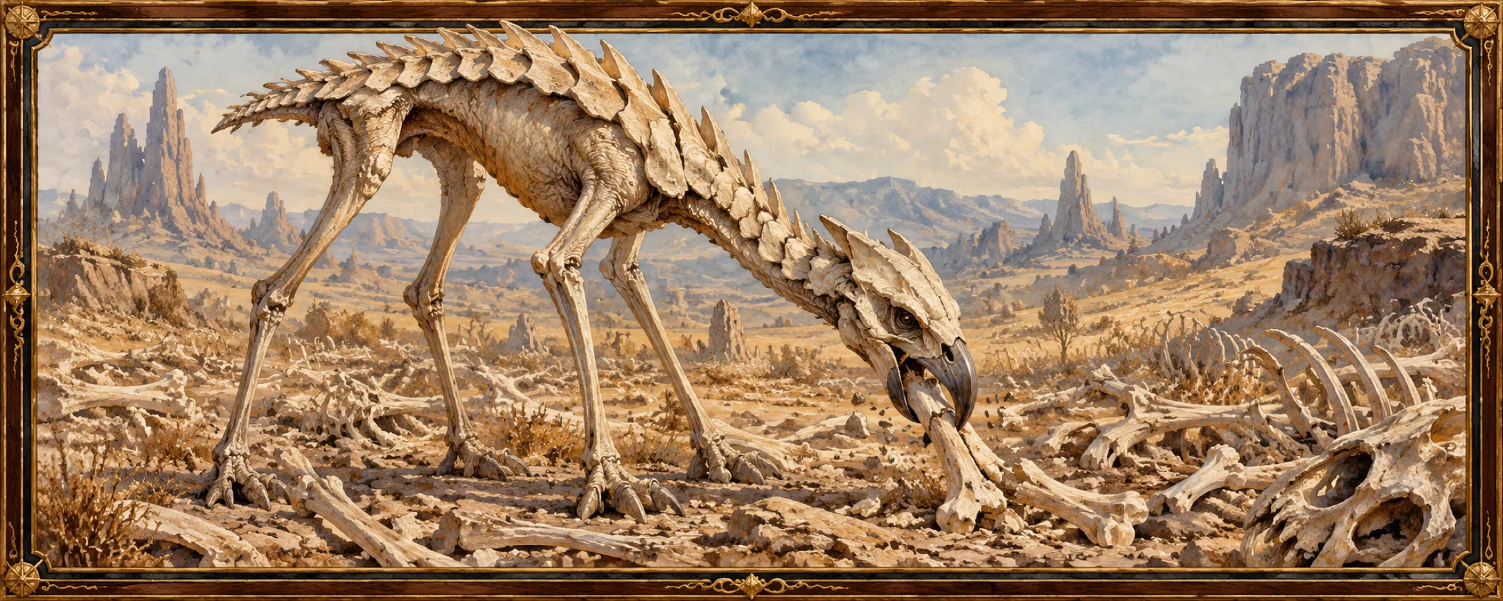 Bone-Walkers, a bestiary plate