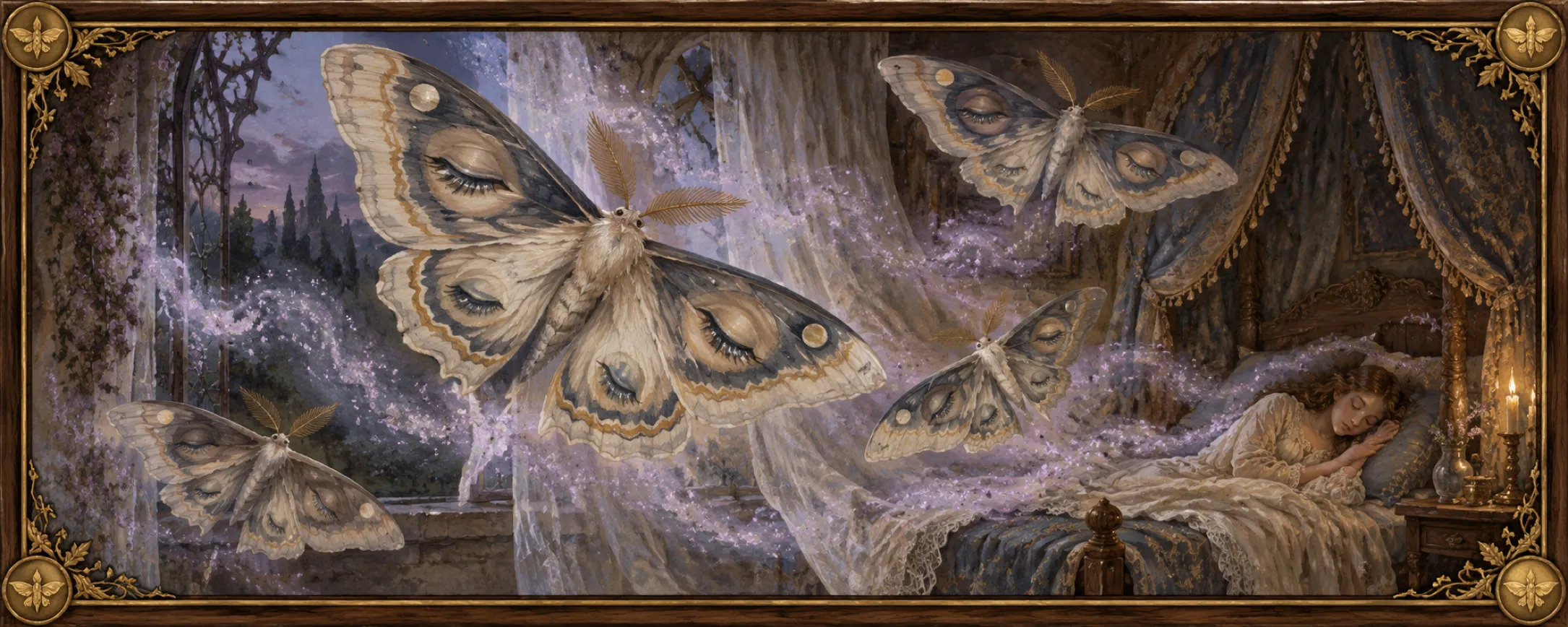 Drowse-Wings, a bestiary plate