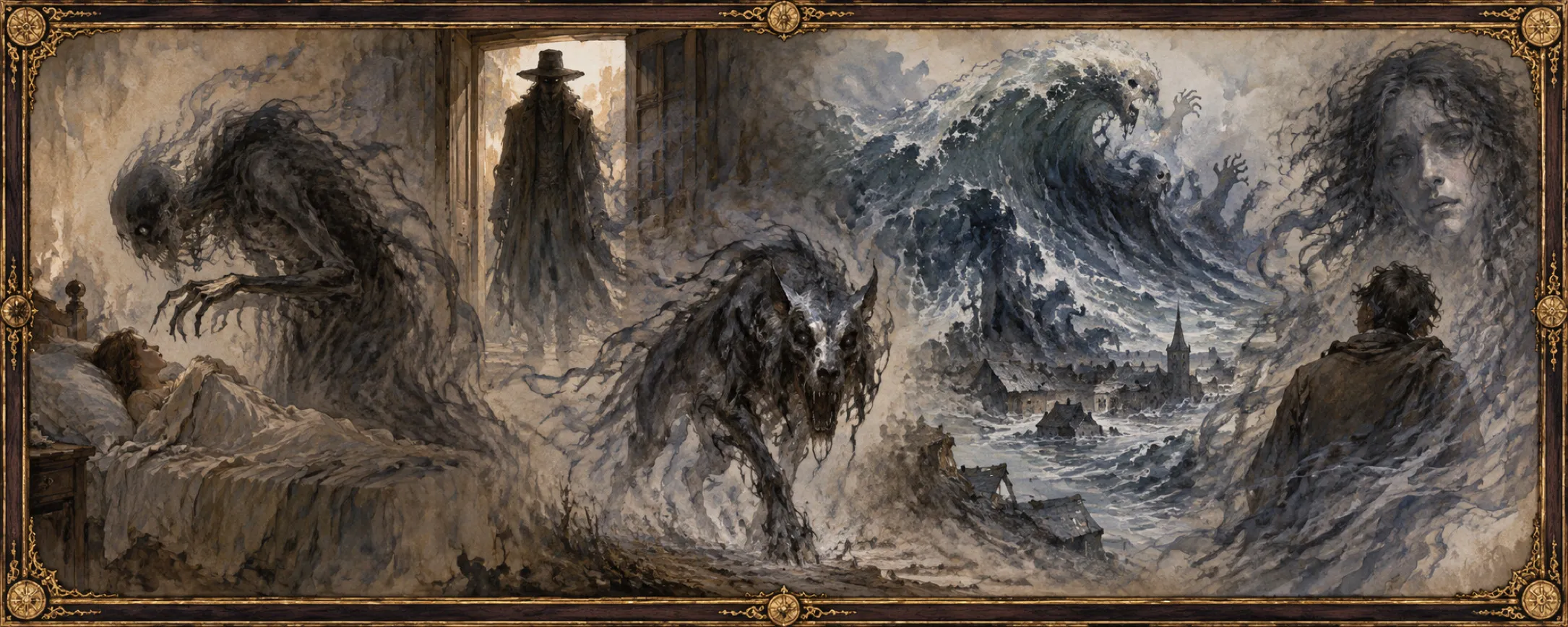 Fear-Monsters, a bestiary plate