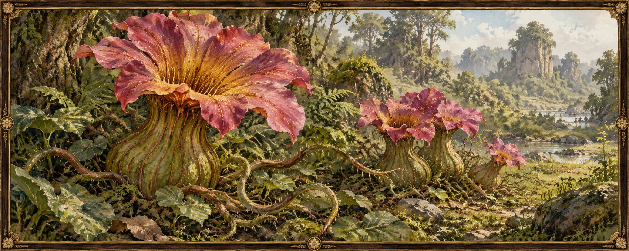 Flower-Stalkers, a bestiary plate