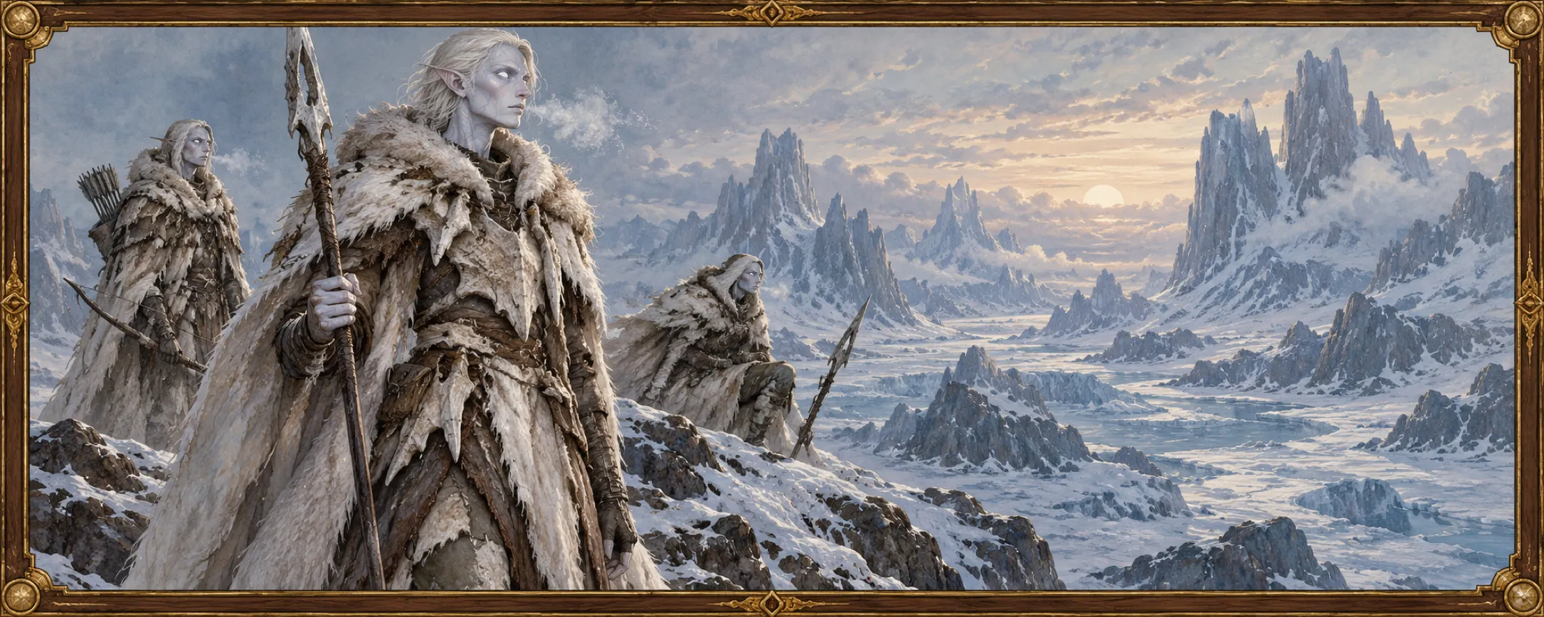 Frost-Born, a bestiary plate
