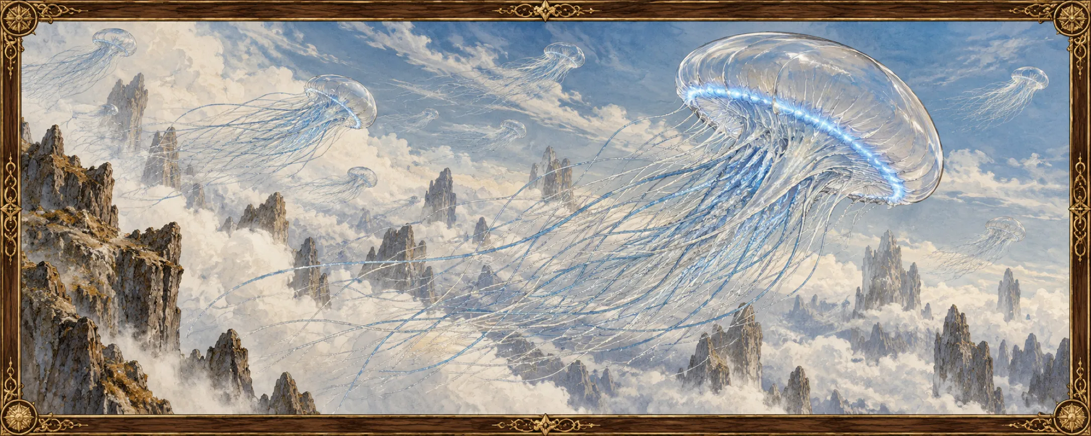 Gale Jellies, a bestiary plate