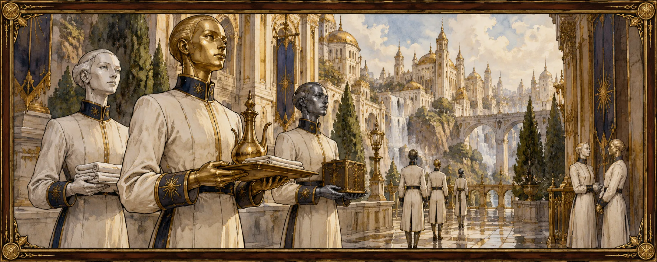 Gilded, a bestiary plate