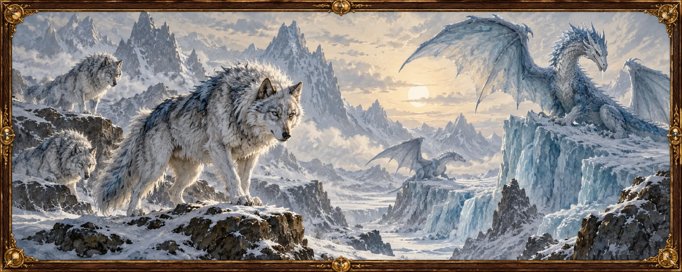 Ice-Stalkers, a bestiary plate