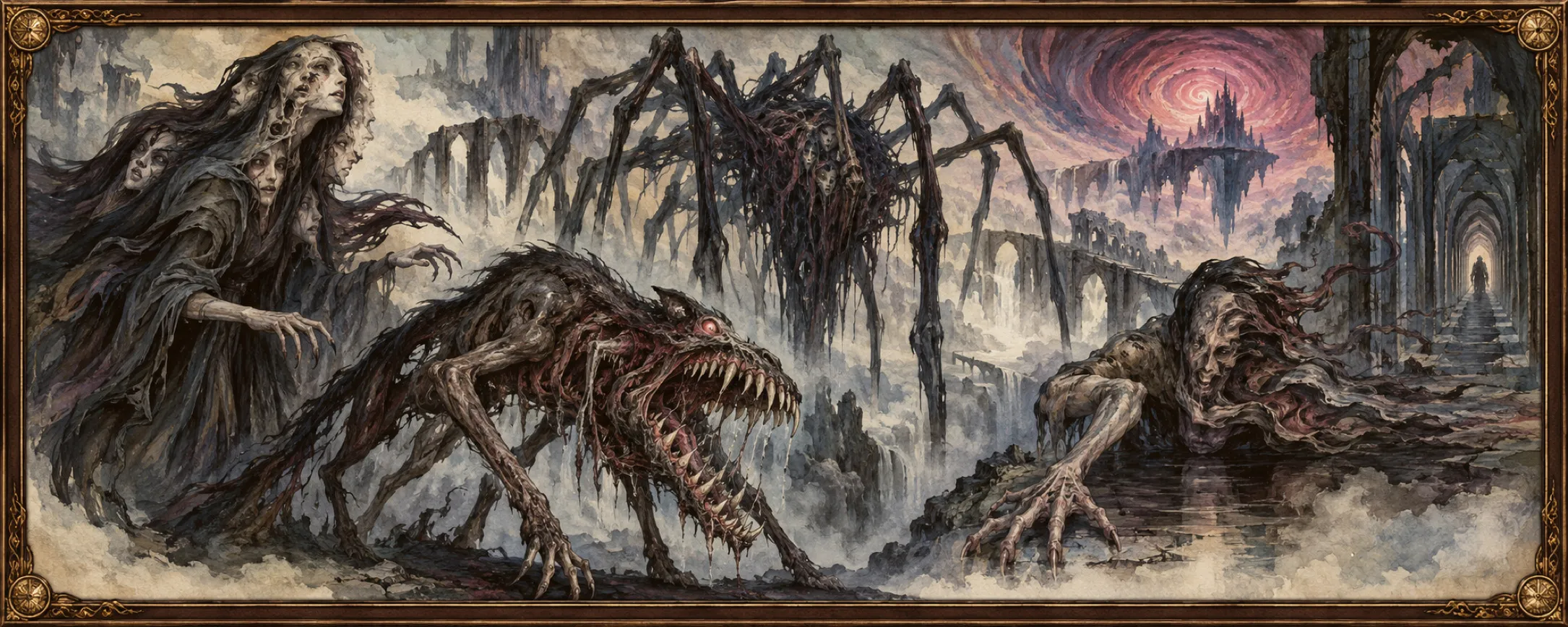 Nightmares, a bestiary plate