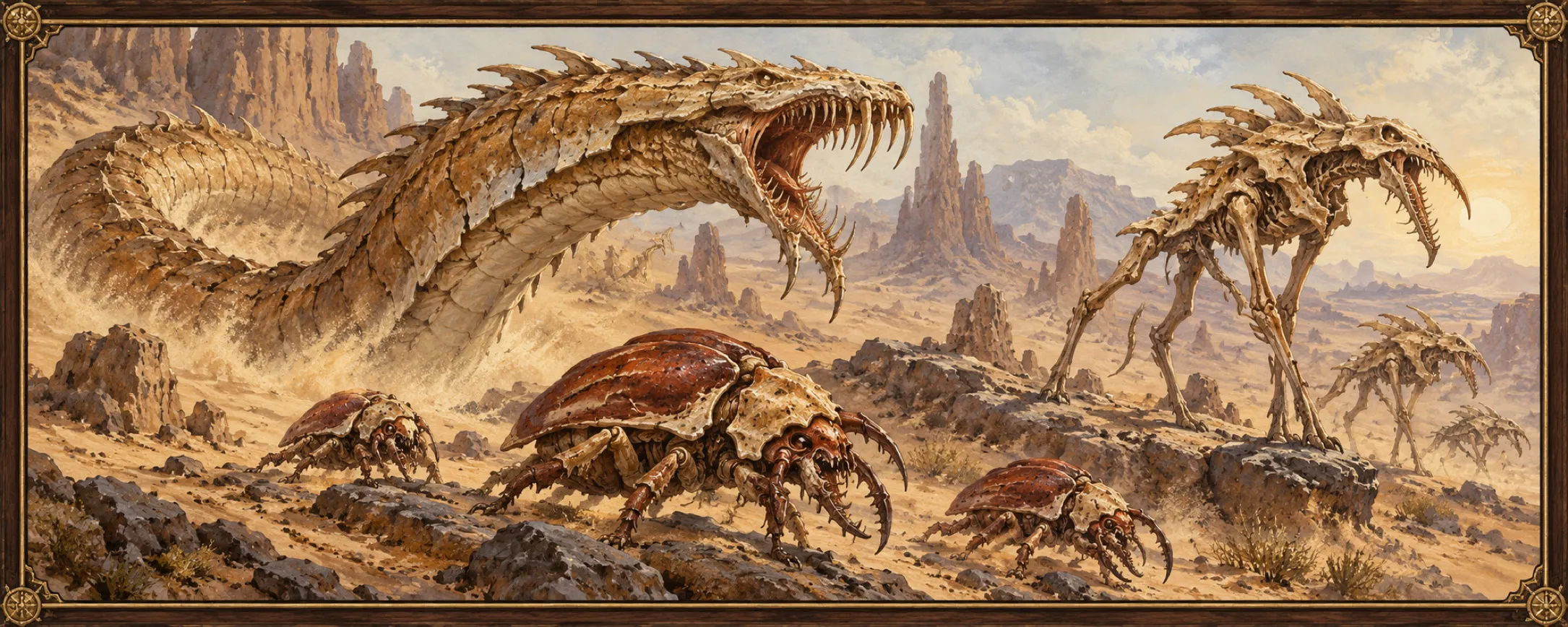 Sand-Stalkers, a bestiary plate