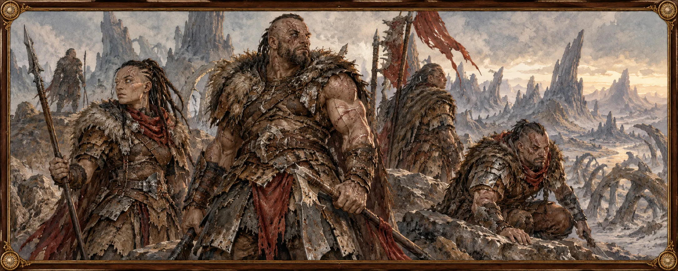 Scourge-Born, a bestiary plate