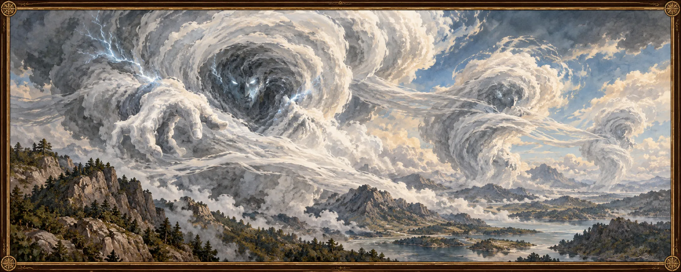 Sky-Weavers, a bestiary plate