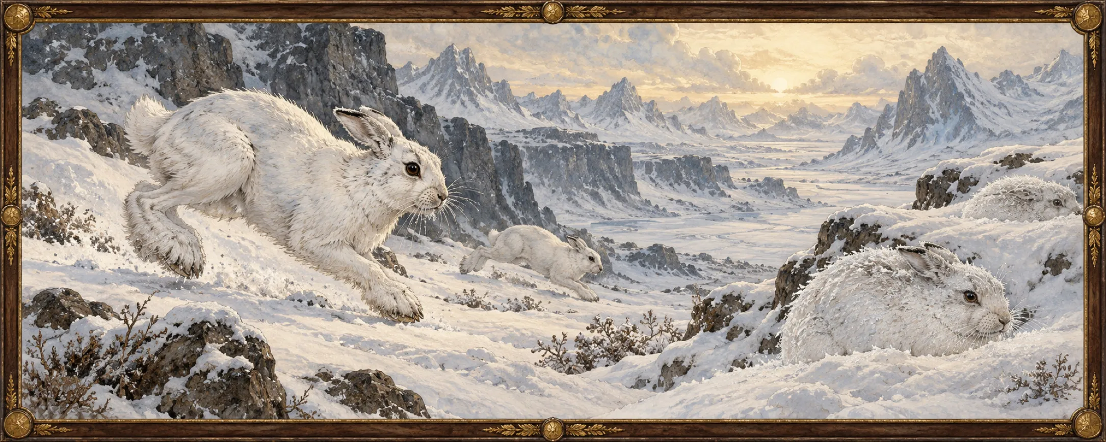 Stillhares, a bestiary plate