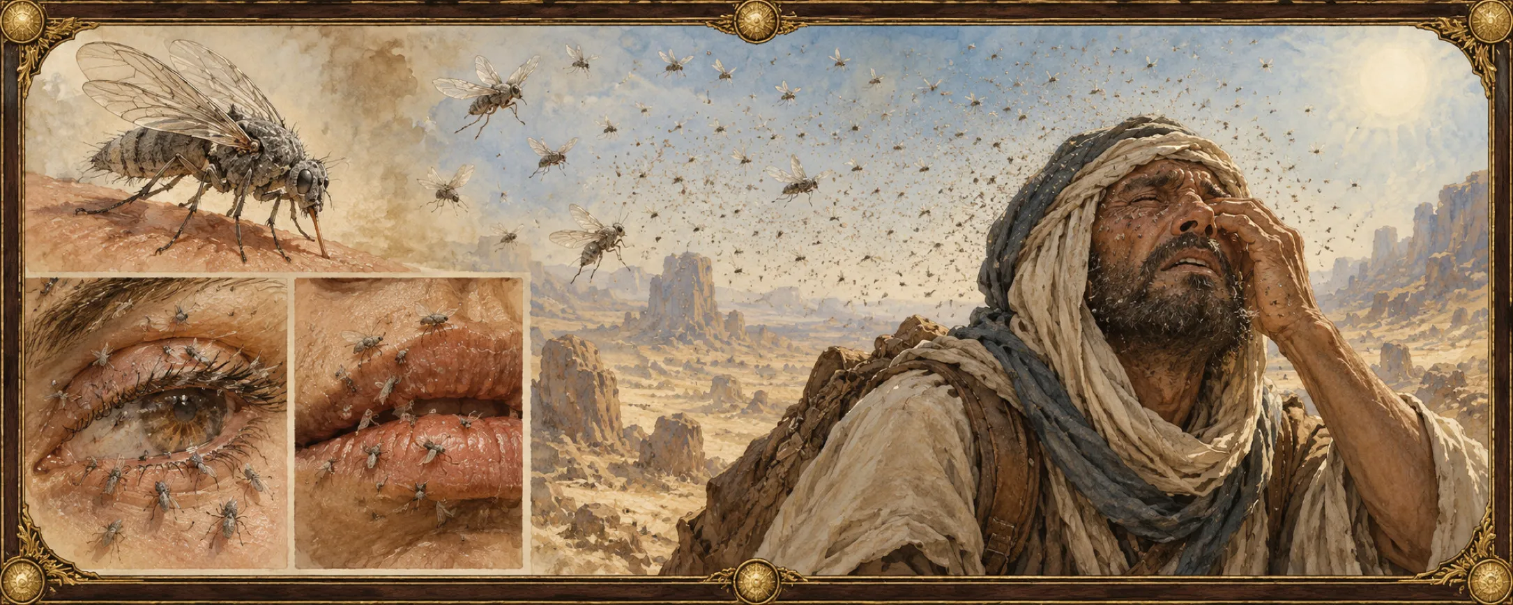 Thirst-Flies, a bestiary plate
