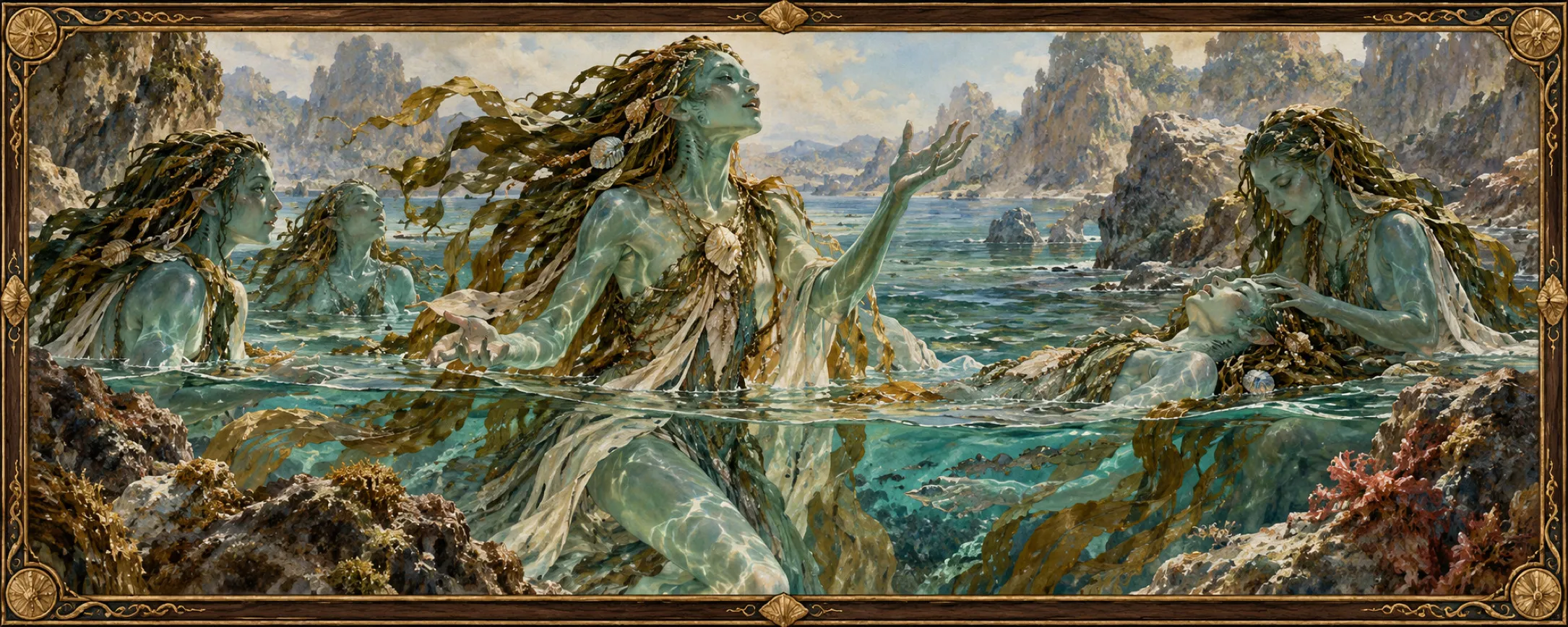Tidesingers, a bestiary plate