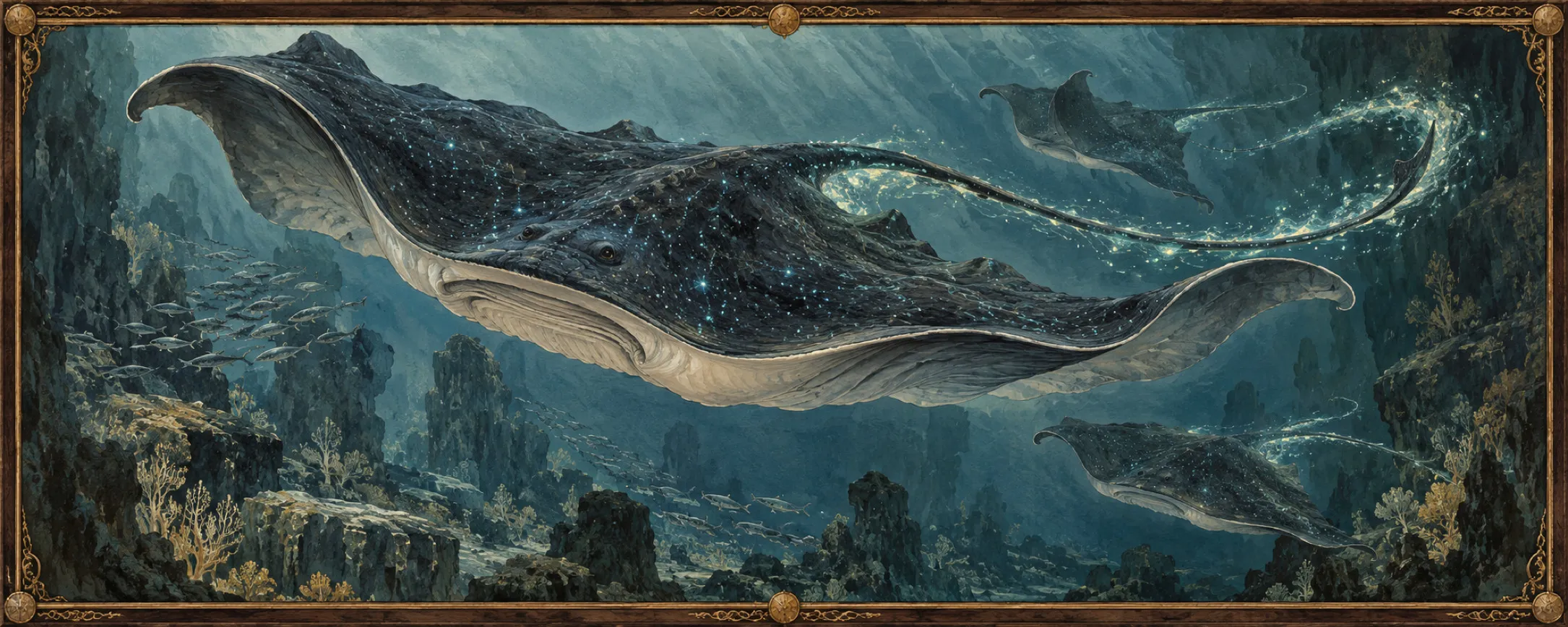 Undertow Rays, a bestiary plate