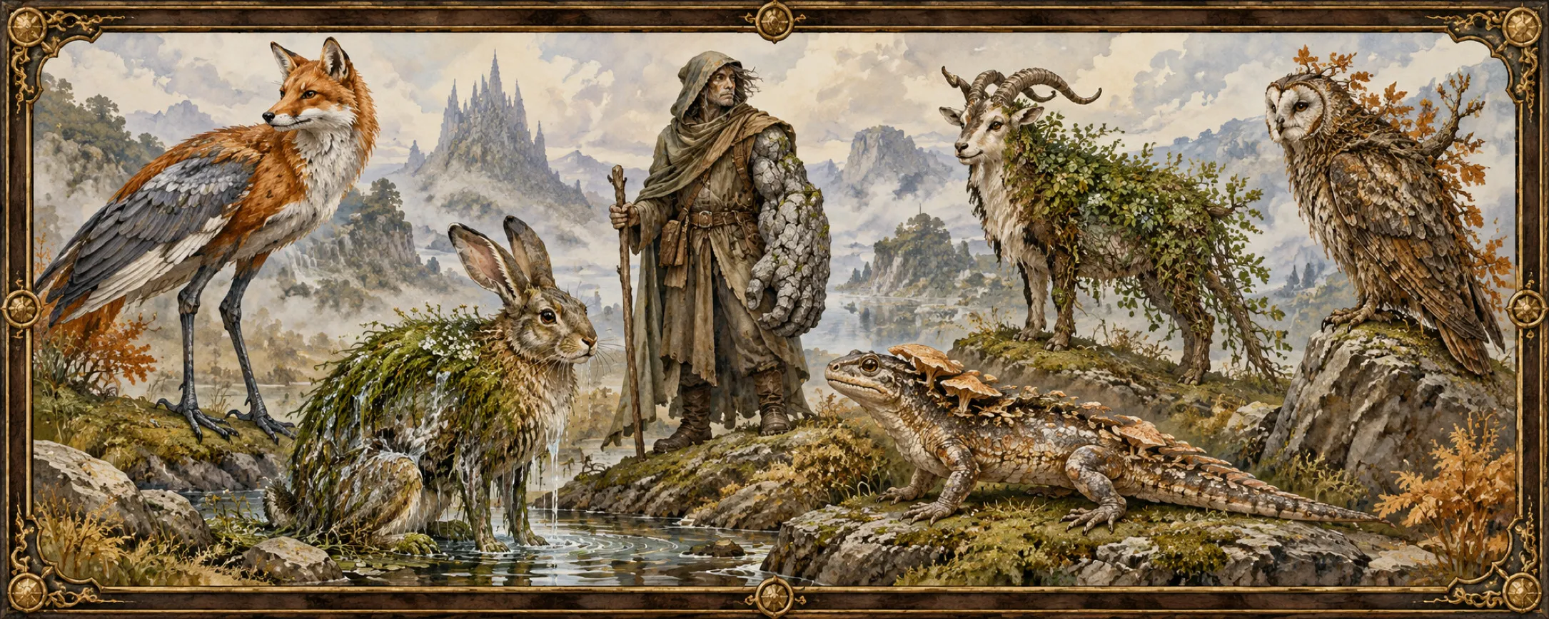 Changers, a bestiary plate
