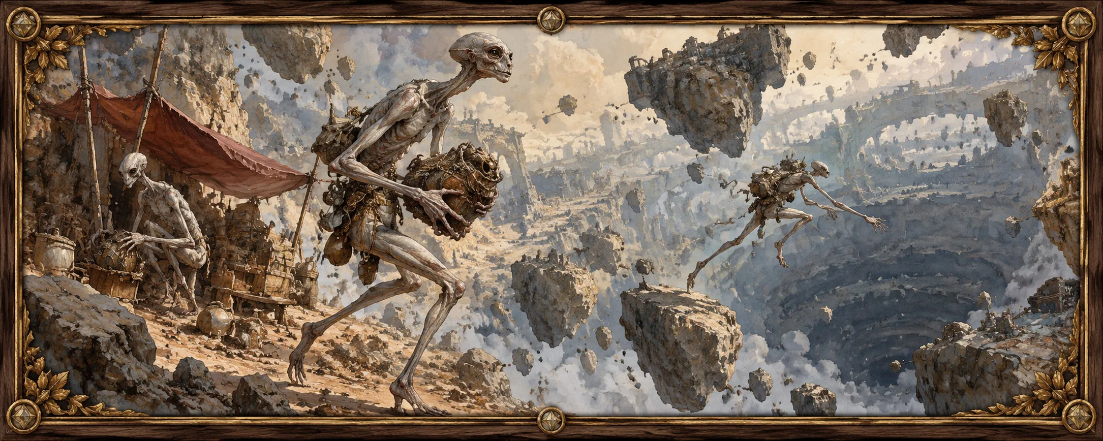 Floaters, a bestiary plate