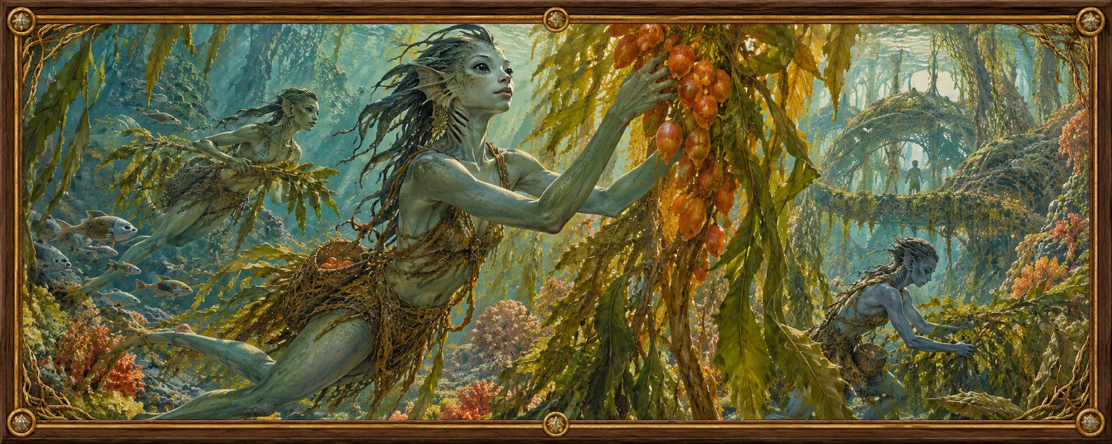Gill-Folk, a bestiary plate