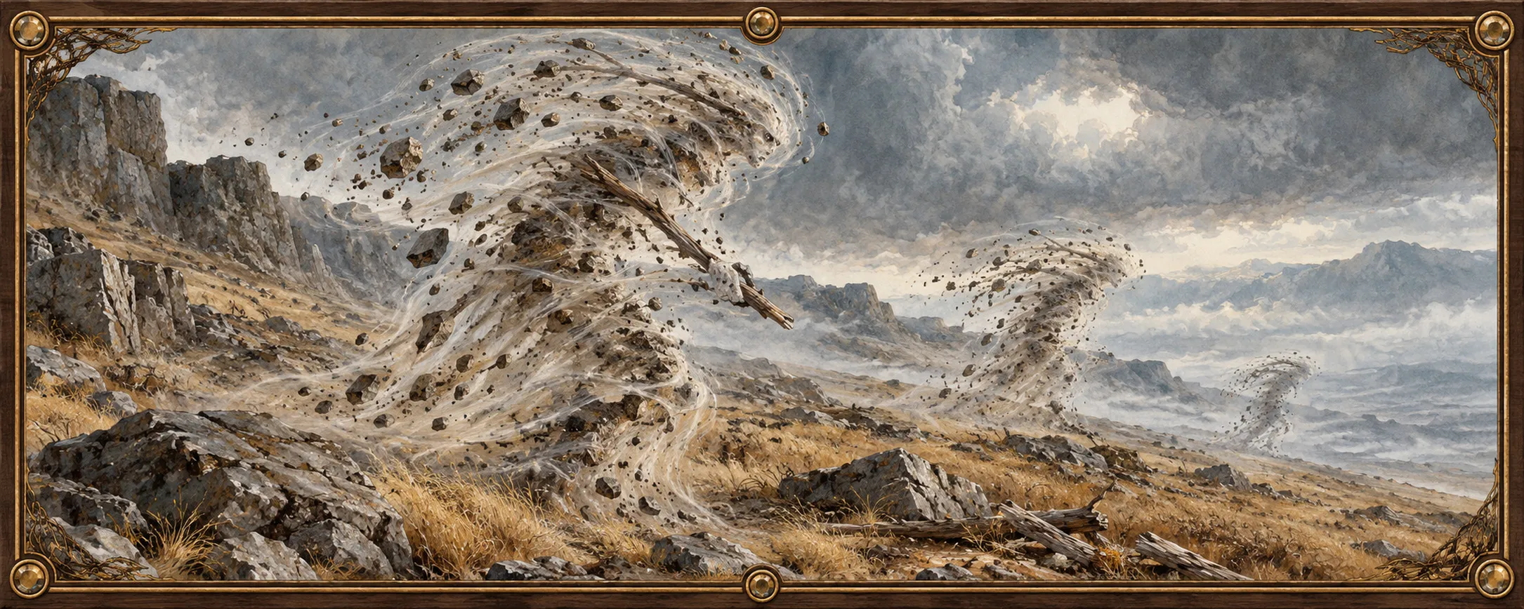 Gust-Stalkers, a bestiary plate
