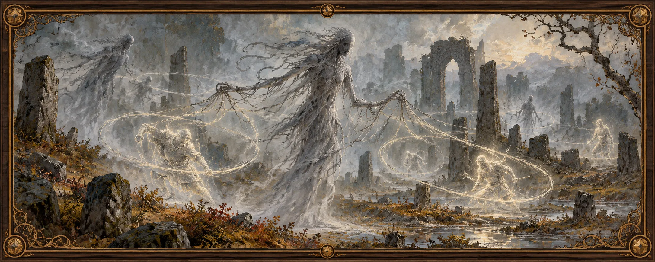 Loop-Weavers, a bestiary plate