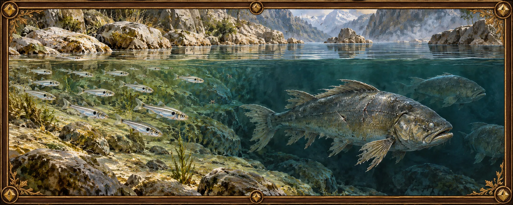 Year-Fish, a bestiary plate