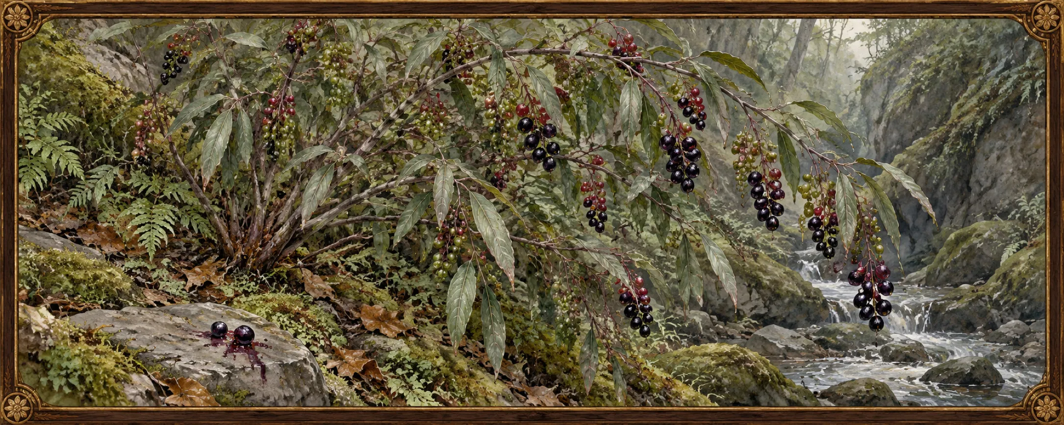 Bitterberry, a bestiary plate