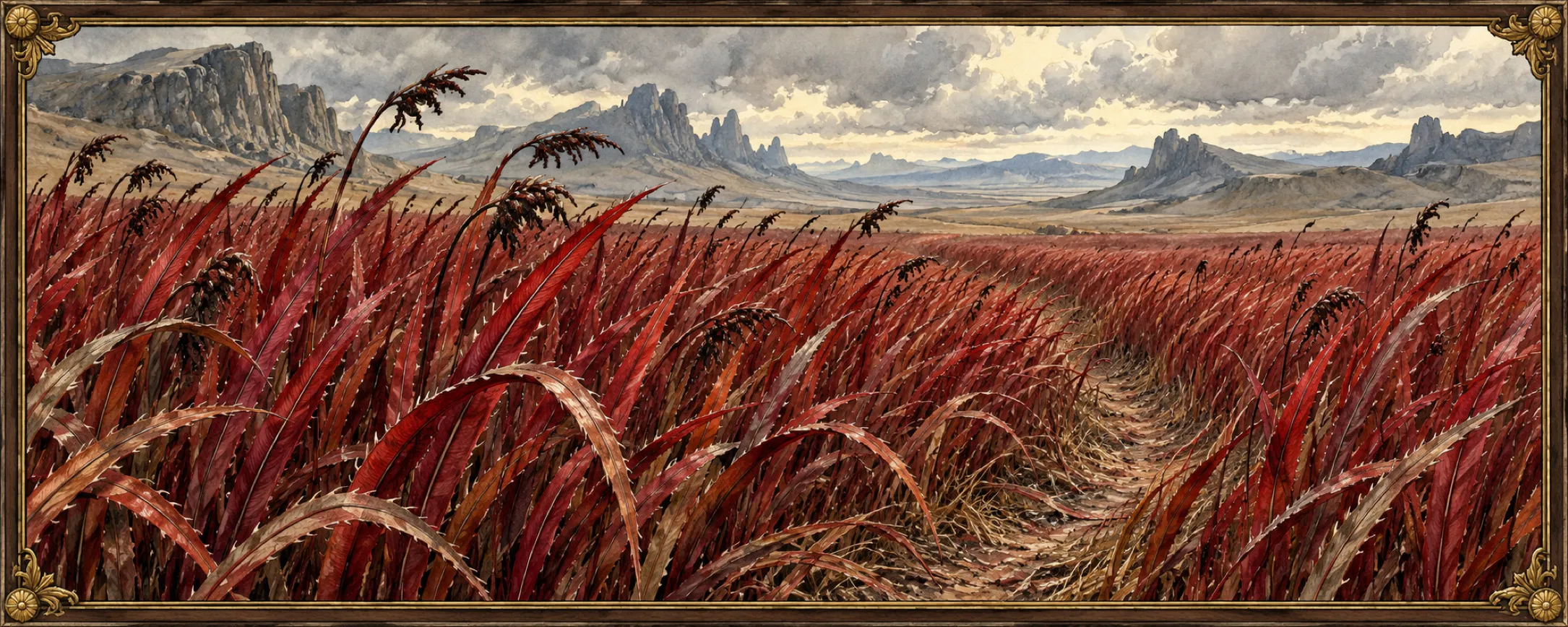 Bloodgrass, a bestiary plate