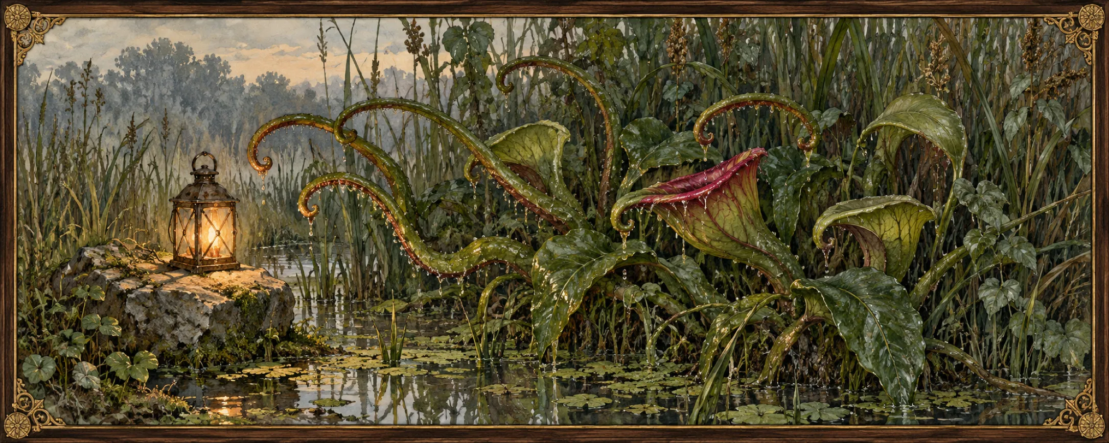 Carnivorous Plants, a bestiary plate