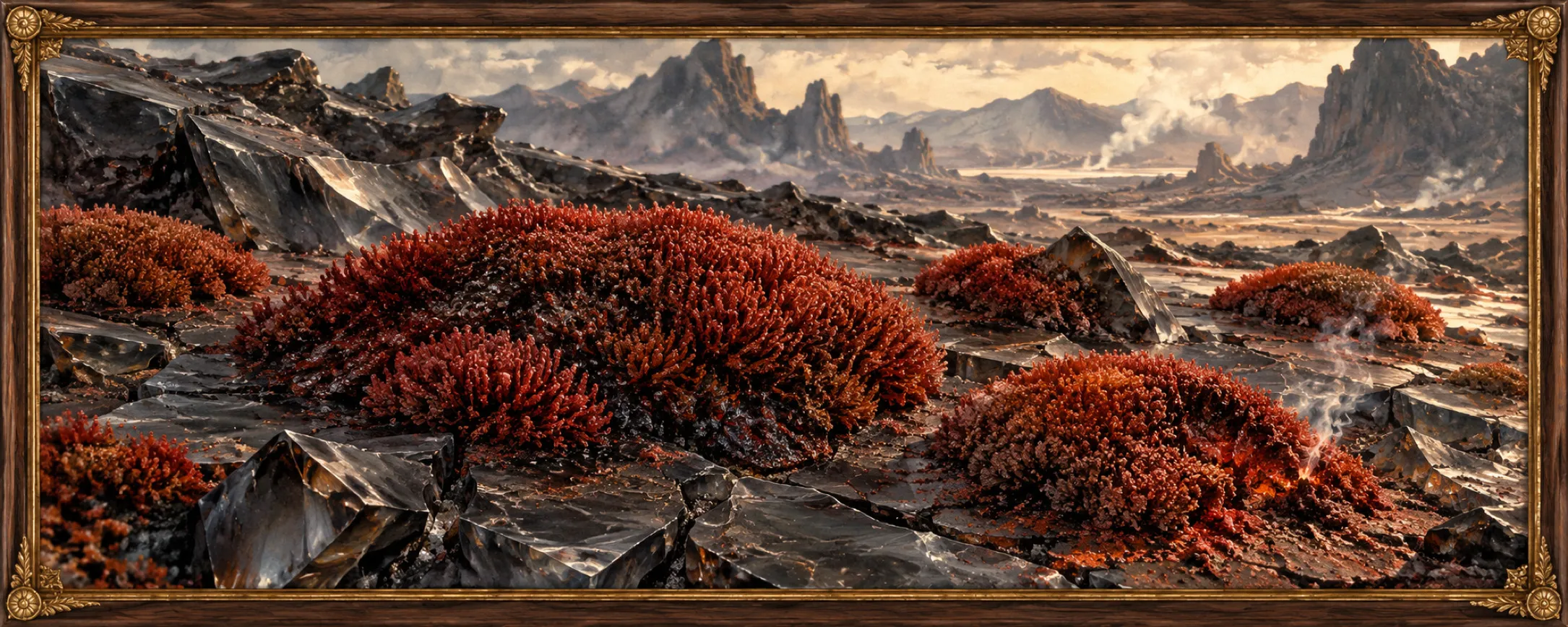 Ember Moss, a bestiary plate