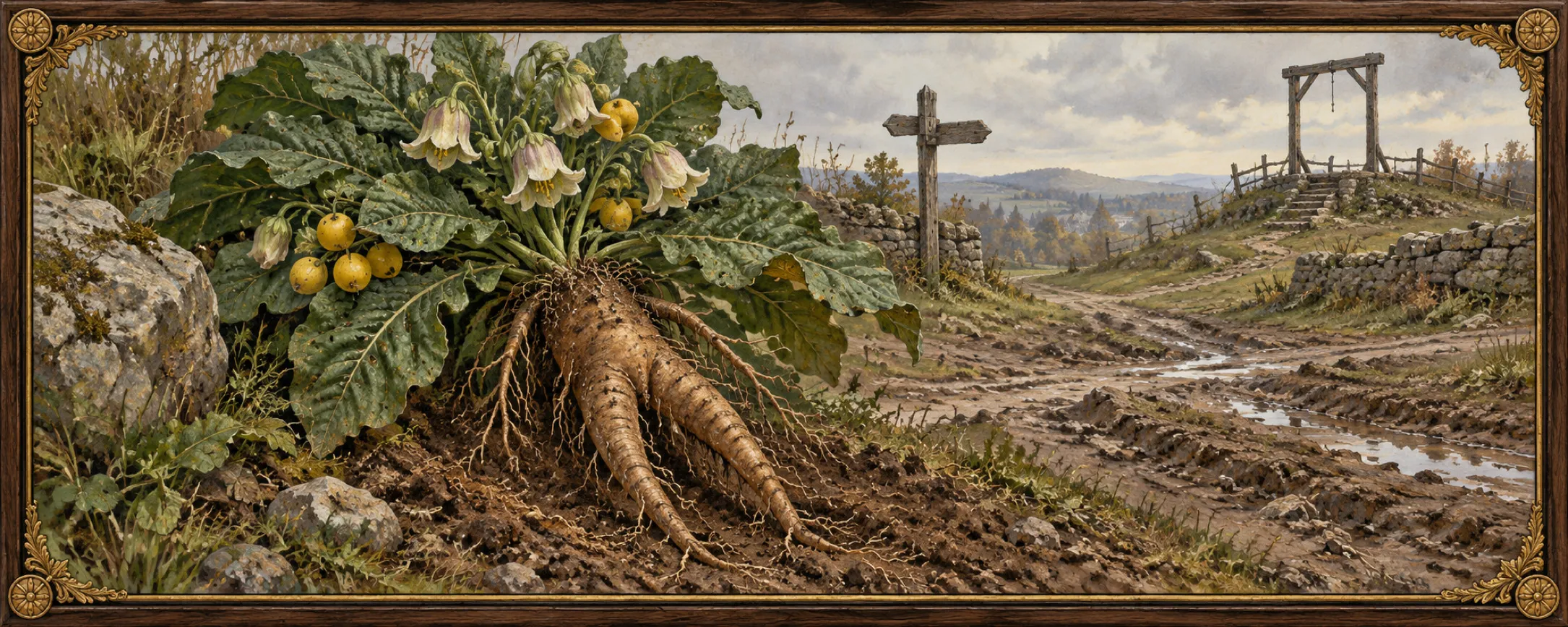Gallows Root, a bestiary plate