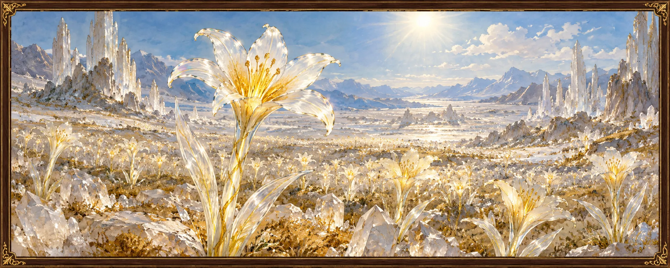 Glare-Lilies, a bestiary plate