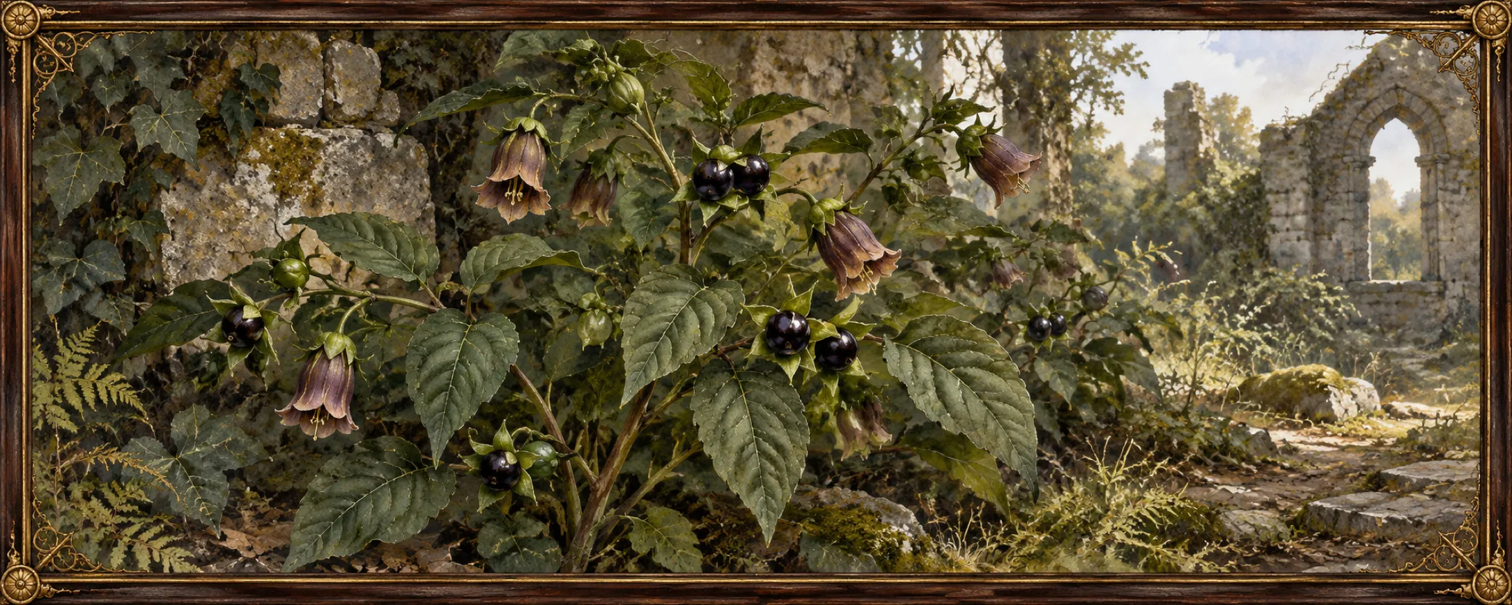 Nightshade, a bestiary plate